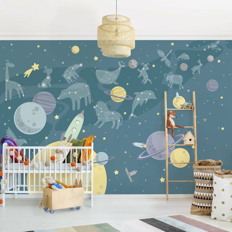 Fotomural Premium - Planets With Zodiac And Missiles - Mural apaisado Dimensión LxA: 190cm x 288cm Material: Premium
Fotomural Premium - Planets With Zodiac And Missiles - Mural apaisado Dimensión LxA: 190cm x 288cm Material: Premium