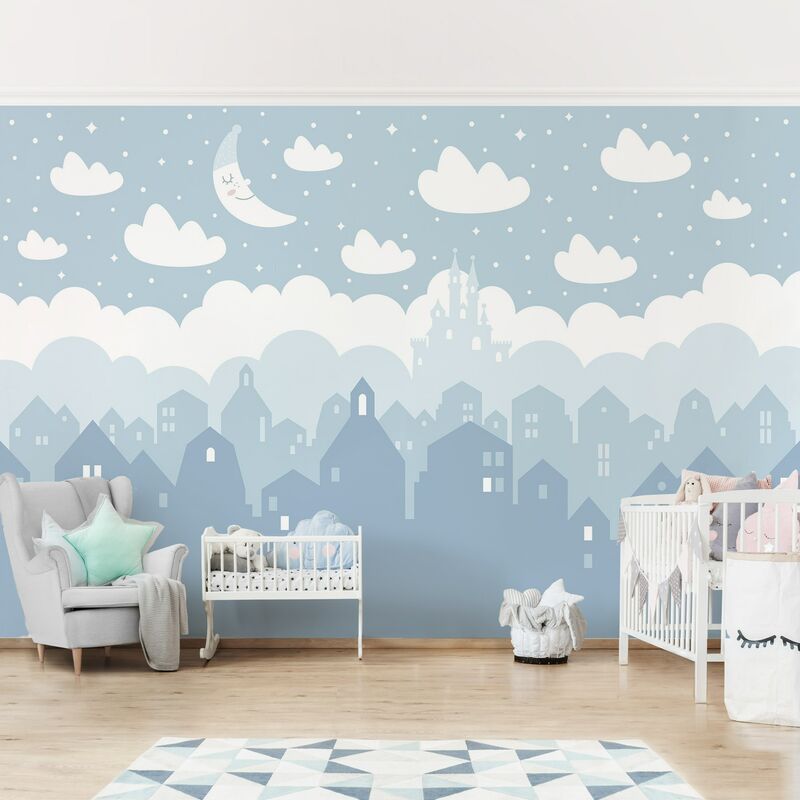 Fotomural Premium - Starry Sky With Houses And Moon In Blue - Mural apaisado Dimensión LxA: 190cm x 288cm Material: Premium
Fotomural Premium - Starry Sky With Houses And Moon In Blue - Mural apaisado Dimensión LxA: 190cm x 288cm Material: Premium