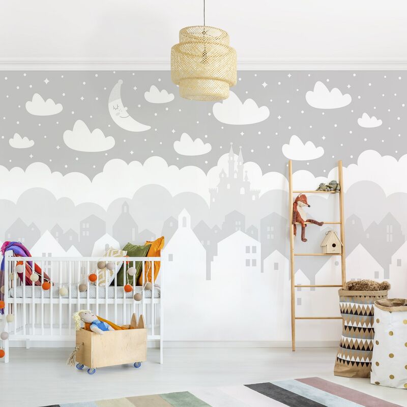 Fotomural Premium - Starry Sky With Houses And Moon In Gray - Mural apaisado Dimensión LxA: 290cm x 432cm Material: Premium
Fotomural Premium - Starry Sky With Houses And Moon In Gray - Mural apaisado Dimensión LxA: 290cm x 432cm Material: Premium