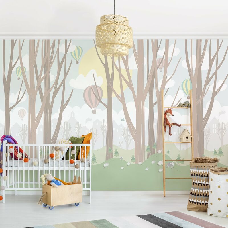 Fotomural Premium - Sun With Trees And Hot Air Balloons - Mural apaisado Dimensión LxA: 290cm x 432cm Material: Premium
Fotomural Premium - Sun With Trees And Hot Air Balloons - Mural apaisado Dimensión LxA: 290cm x 432cm Material: Premium