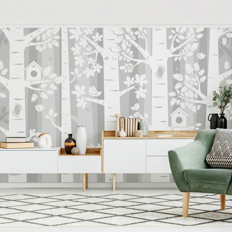 Fotomural Premium - Trees In The Forest Gray - Mural apaisado Dimensión LxA: 290cm x 432cm Material: Premium
Fotomural Premium - Trees In The Forest Gray - Mural apaisado Dimensión LxA: 290cm x 432cm Material: Premium