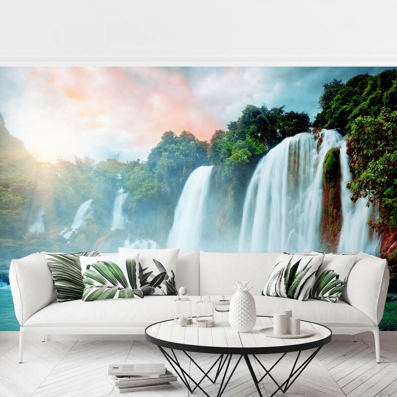 Fotomural Premium - Waterfall Panorama - Mural apaisado Dimensión LxA: 225cm x 336cm
Fotomural Premium - Waterfall Panorama - Mural apaisado Dimensión LxA: 225cm x 336cm