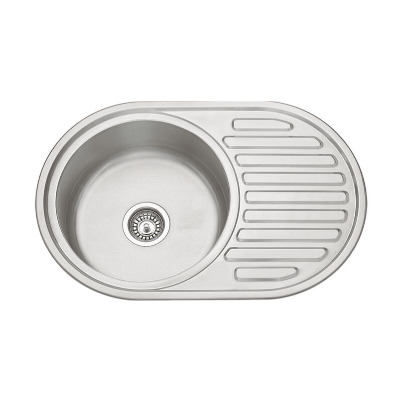 Fregadero con escurridor con/sin orificio grifo Australia 20 cm(alto)77 cm(ancho)50 cm(largo) Opción sin orificio para grifo
Fregadero con escurridor con/sin orificio grifo Australia 20 cm(alto)77 cm(ancho)50 cm(largo) Opción sin orificio para grifo