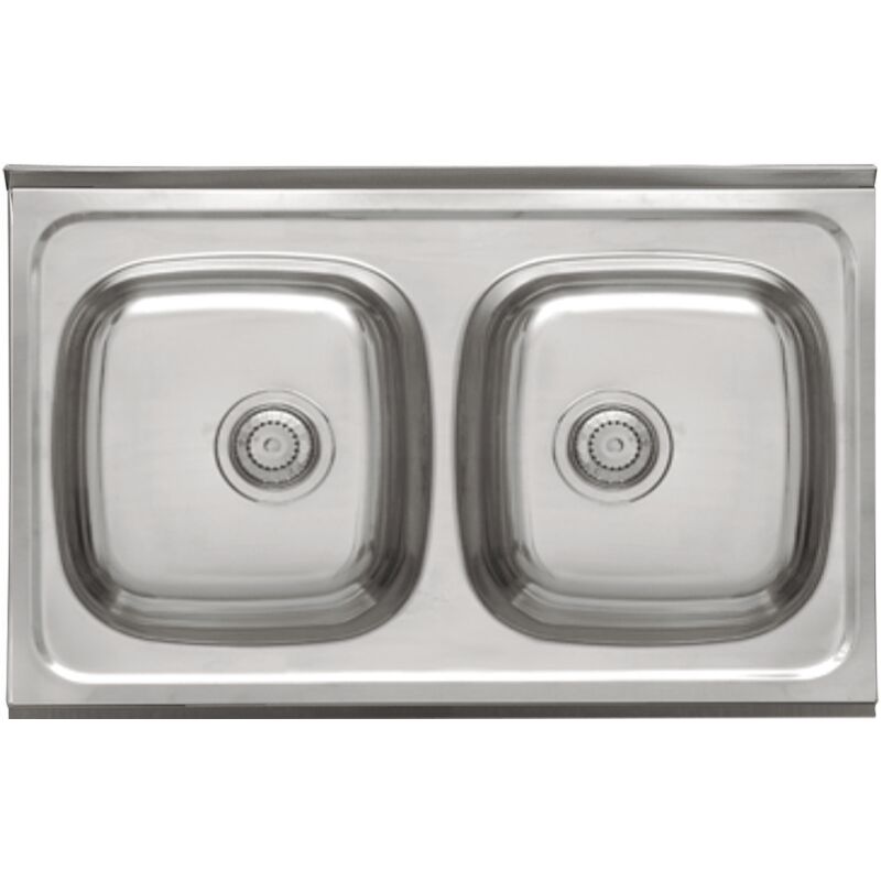 Fregadero de 2 senos para mueble Islandia 80 cm(ancho)50 cm(largo) Opción Sin orificio para grifo
Fregadero de 2 senos para mueble Islandia 80 cm(ancho)50 cm(largo) Opción Sin orificio para grifo