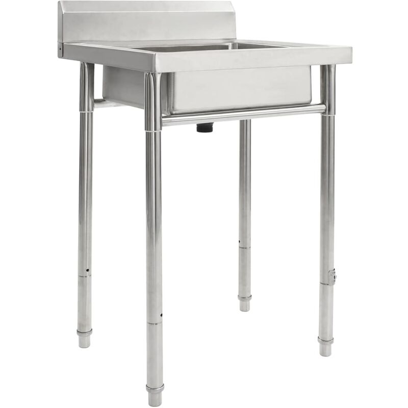 Fregadero de cocina con un seno acero inoxidable