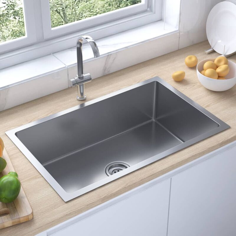 Youthup - Fregadero de cocina hecho a mano con colador acero inoxidable - Plateado
Youthup - Fregadero de cocina hecho a mano con colador acero inoxidable - Plateado