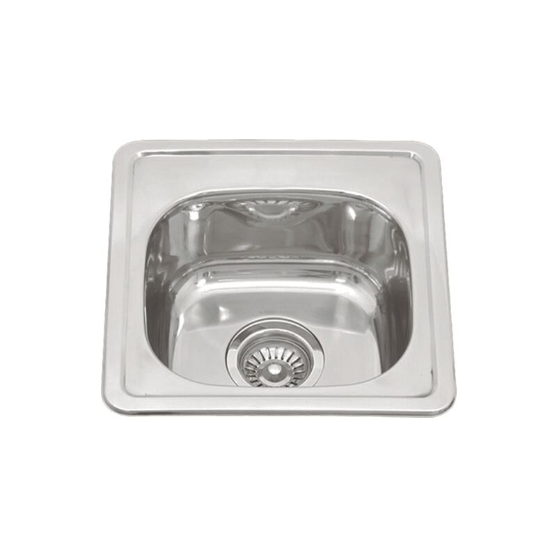 Fregadero de un seno en inox Turquía 16 cm(alto)38 cm(ancho)38 cm(largo) Opción Con orificio para grifo
Fregadero de un seno en inox Turquía 16 cm(alto)38 cm(ancho)38 cm(largo) Opción Con orificio para grifo