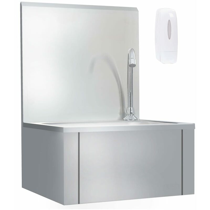 Fregadero lavamanos con grifo y dispensador de jabón acero inox - Plateado - Vidaxl
Fregadero lavamanos con grifo y dispensador de jabón acero inox - Plateado - Vidaxl