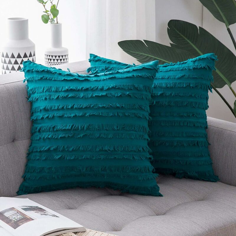 Funda de cojín de mezcla de algodón de 2 piezas, funda de almohada decorativa con cordón de rebabas, protectores de cojín de lino clásico para sofá,
Funda de cojín de mezcla de algodón de 2 piezas, funda de almohada decorativa con cordón de rebabas, protectores de cojín de lino clásico para sofá,