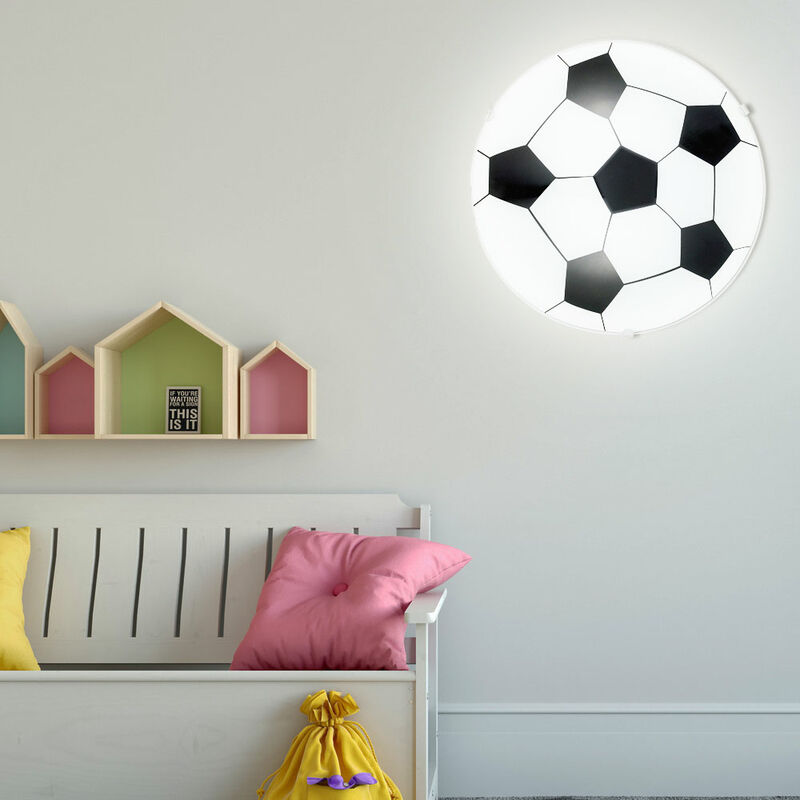 Lámpara de techo de fútbol sala de juegos para niños lámpara de pared de vidrio satinada en un juego que incluye bombillas LED
Lámpara de techo de fútbol sala de juegos para niños lámpara de pared de vidrio satinada en un juego que incluye bombillas LED