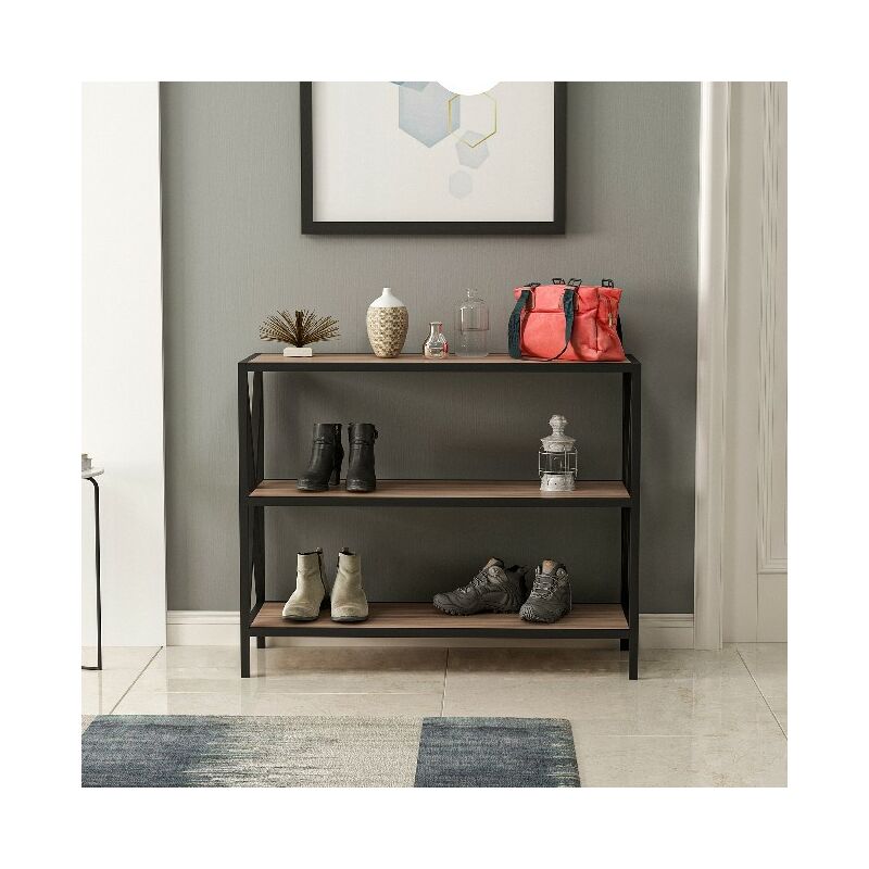 Gabinete de entrada Crate - Zapatero - con estantes, estantes - de Salotto - Nogal, Negro en Madera, Metal, 94 x 35 x 75 cm
Gabinete de entrada Crate - Zapatero - con estantes, estantes - de Salotto - Nogal, Negro en Madera, Metal, 94 x 35 x 75 cm