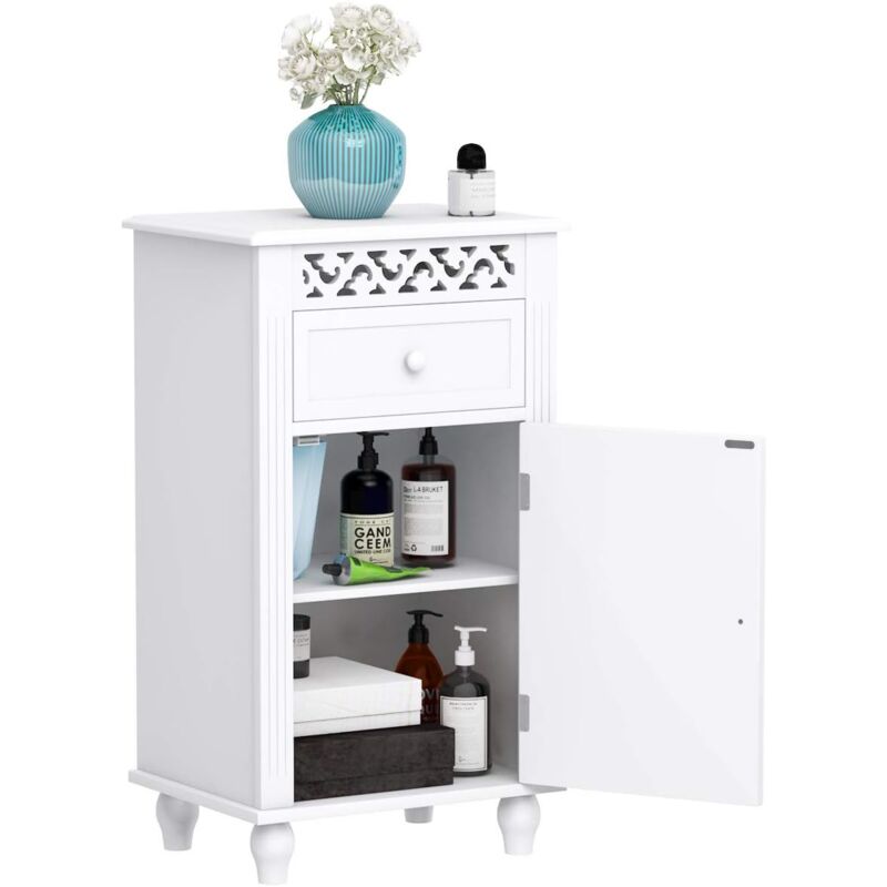 Gabinete de Suelo Armario Almacenamiento Baño Mueble con Cajón,Estante y Puerta Cómoda para Salón Dormitorio Oficina
Gabinete de Suelo Armario Almacenamiento Baño Mueble con Cajón,Estante y Puerta Cómoda para Salón Dormitorio Oficina
