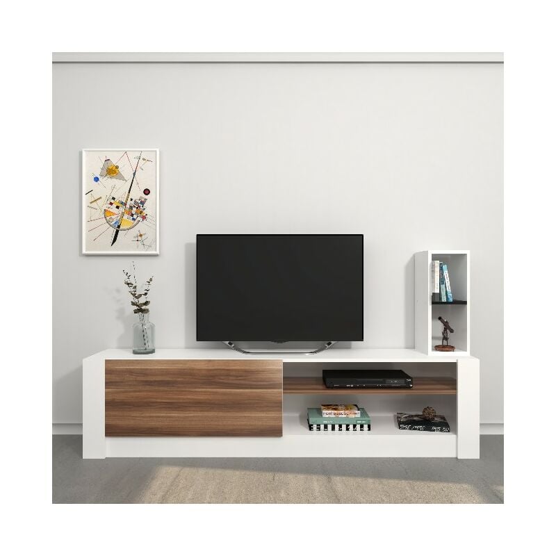 Gabinete de TV Gomez - con estantes - Sala de estar - Blanco, Madera en Aglomerado de melamina, 180 x 30 x 43 cm
Gabinete de TV Gomez - con estantes - Sala de estar - Blanco, Madera en Aglomerado de melamina, 180 x 30 x 43 cm