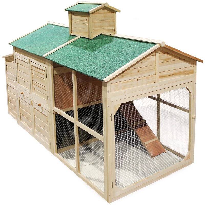 Wiltec - Gallinero Caseta gallinas Corral Casita madera Zona abierta Nidos Ponedero Gallos Pollos Pollitos
Wiltec - Gallinero Caseta gallinas Corral Casita madera Zona abierta Nidos Ponedero Gallos Pollos Pollitos