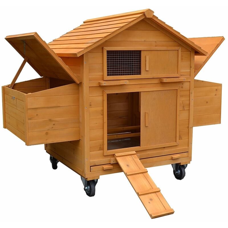Gallinero móvil incl. 2 cajas de nidos y rampa corral de Madera para gallinas granja corral para ves casa para gallinas cara para pájaros
Gallinero móvil incl. 2 cajas de nidos y rampa corral de Madera para gallinas granja corral para ves casa para gallinas cara para pájaros