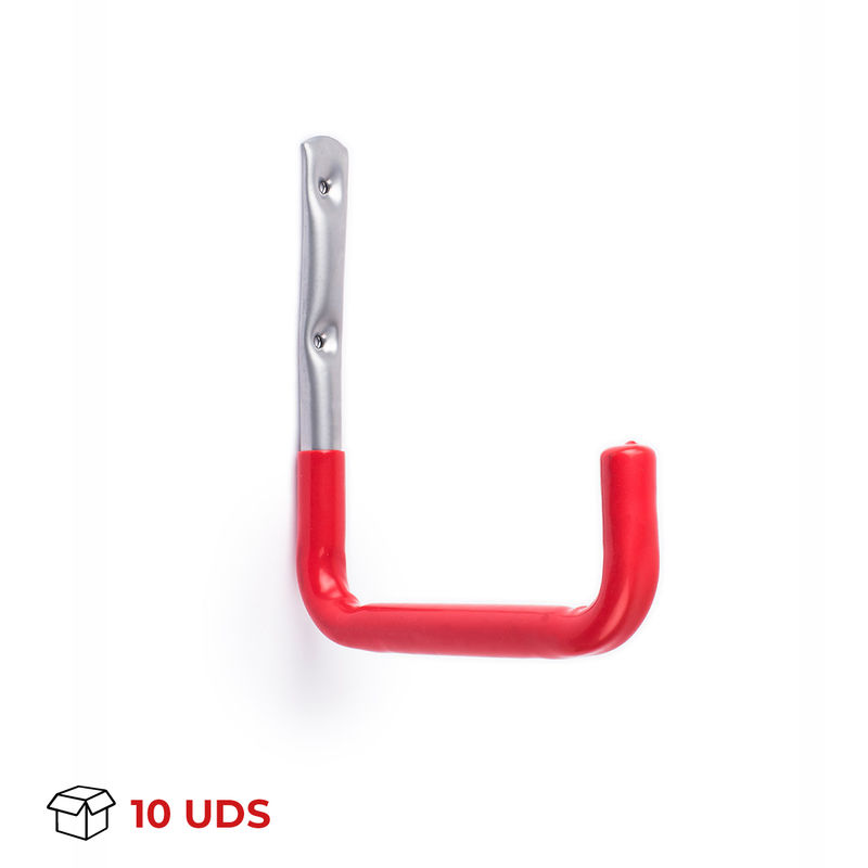 REI - Gancho Multiusos Antideslizante para Colgar en Pared con 1 Gancho | Fabricado en Acero | Acabado en Rojo | Gran Capacidad de Carga | Medidas
REI - Gancho Multiusos Antideslizante para Colgar en Pared con 1 Gancho | Fabricado en Acero | Acabado en Rojo | Gran Capacidad de Carga | Medidas