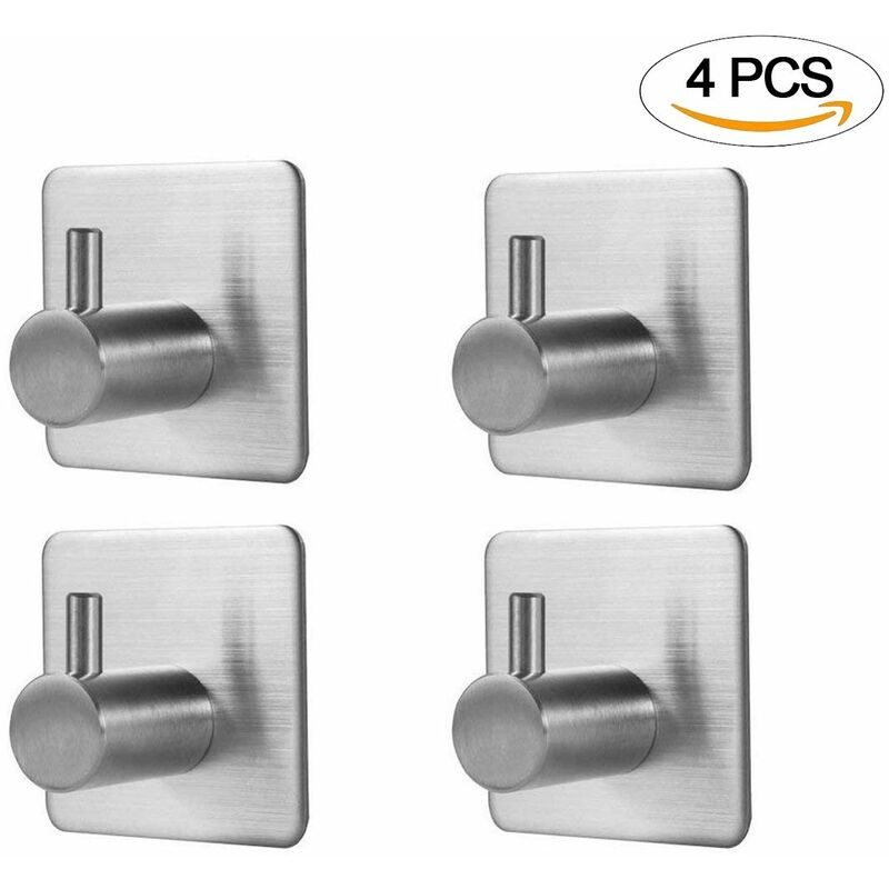 Abcrital - Gancho para albornoz / toalla de 4 piezas, ganchos de almacenamiento en el hogar, organizador de cocina de baño autoadhesivo de acero
Abcrital - Gancho para albornoz / toalla de 4 piezas, ganchos de almacenamiento en el hogar, organizador de cocina de baño autoadhesivo de acero