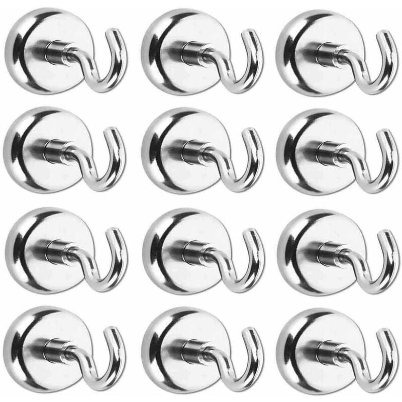 Abcrital - Ganchos magnéticos con imanes de neodimio Ganchos muy potentes para cocina, baño, dormitorio, garaje, taquilla, oficina, nevera, llavero
Abcrital - Ganchos magnéticos con imanes de neodimio Ganchos muy potentes para cocina, baño, dormitorio, garaje, taquilla, oficina, nevera, llavero