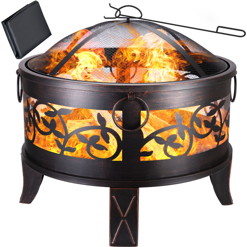 Gardebruk Brasero exterior redondo Ø 67 cm de Acero rejilla para chispas parrilla fuego para jardín patio
Gardebruk Brasero exterior redondo Ø 67 cm de Acero rejilla para chispas parrilla fuego para jardín patio