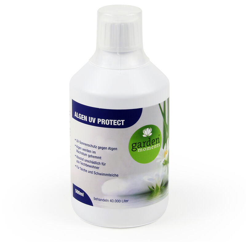 garden moments Alguicida UV Protector, para 40000l de agua de estanque, ayuda contra algas verdes
garden moments Alguicida UV Protector, para 40000l de agua de estanque, ayuda contra algas verdes