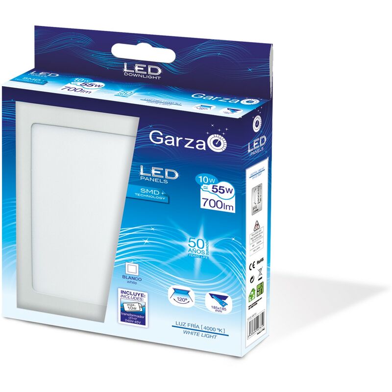 Garza Power - Panel Downlight LED SMD Cuadrado, Potencia 10W, Luz Neutra 4000K, 20x20 cm
Garza Power - Panel Downlight LED SMD Cuadrado, Potencia 10W, Luz Neutra 4000K, 20x20 cm
