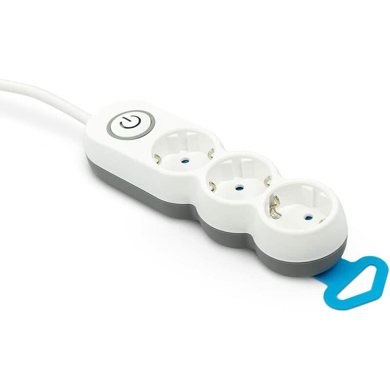 Garza - Regleta de 3 tomas con cable de 1,4 metros, enchufe plano. Con interruptor y protección infantil. Blanco
Garza - Regleta de 3 tomas con cable de 1,4 metros, enchufe plano. Con interruptor y protección infantil. Blanco