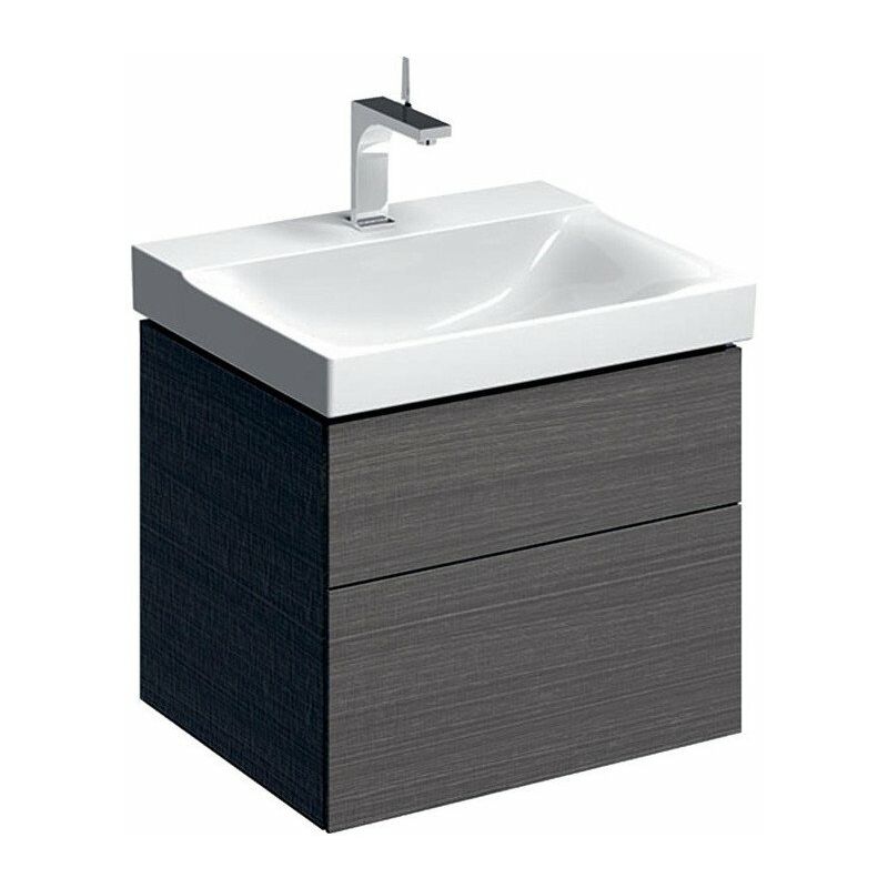 Mueble bajo lavabo Geberit Xeno², con dos cajones: Ancho 58cm, Alto 53cm, Fondo 46,2cm, Gris Scultura / Melamina estructurada madera
Mueble bajo lavabo Geberit Xeno², con dos cajones: Ancho 58cm, Alto 53cm, Fondo 46,2cm, Gris Scultura / Melamina estructurada madera