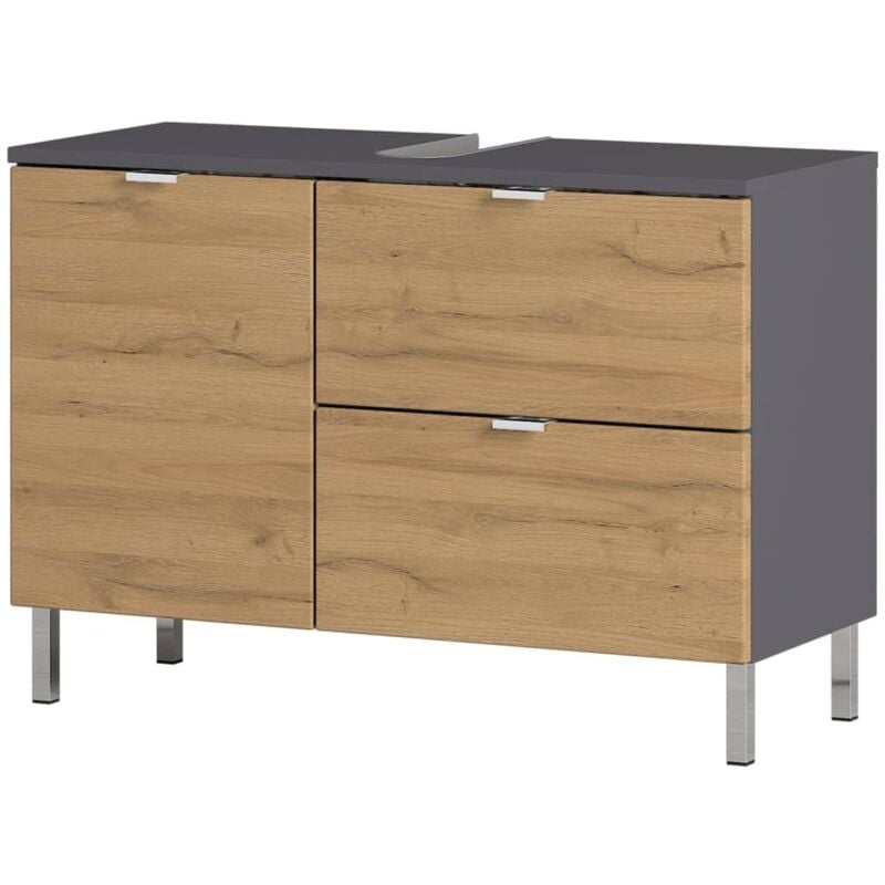 Armario base lavabo GW-Mauresa 34x80x56 cm grafito y roble - Multicolor - Germania
Armario base lavabo GW-Mauresa 34x80x56 cm grafito y roble - Multicolor - Germania