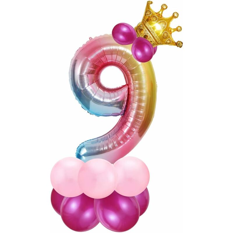 Globo de niña de 9 años de LITZEE, globo de 9 números rosa, globo de helio de número rosa, globo de niña de 9 años, globos de cumpleaños de 9 años,
Globo de niña de 9 años de LITZEE, globo de 9 números rosa, globo de helio de número rosa, globo de niña de 9 años, globos de cumpleaños de 9 años,