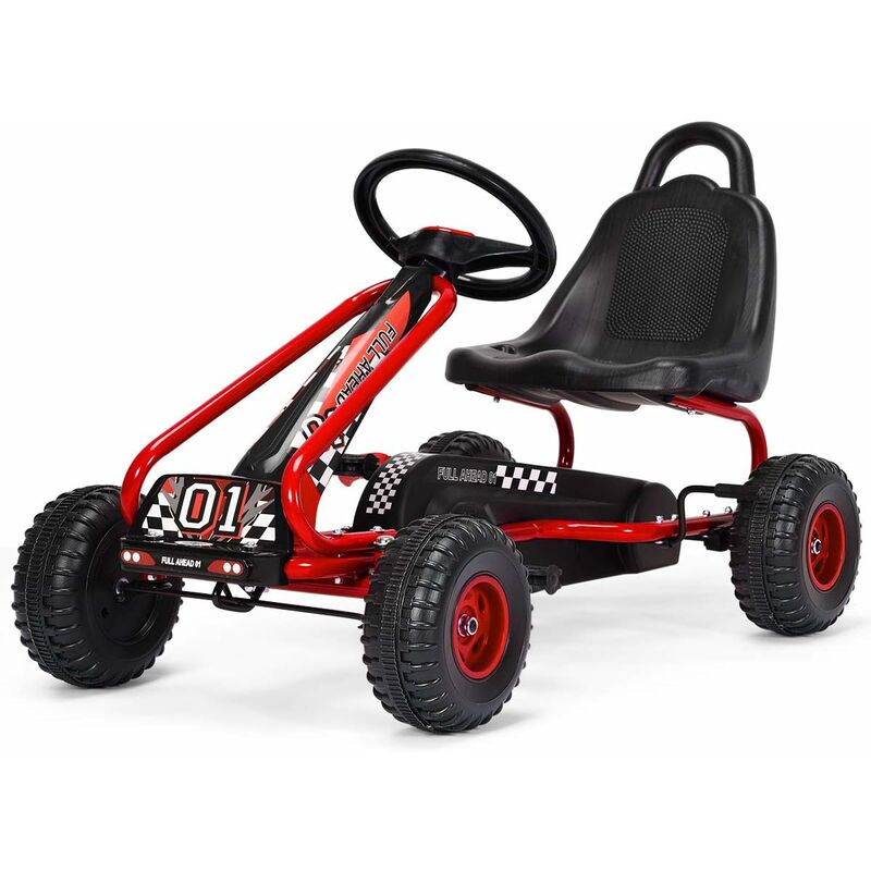Go Kart Coche de Pedal para Niños con Asiento Ajustable y Freno de Mano Juguete Infantil Carga hasta 30kg Rojo
Go Kart Coche de Pedal para Niños con Asiento Ajustable y Freno de Mano Juguete Infantil Carga hasta 30kg Rojo
