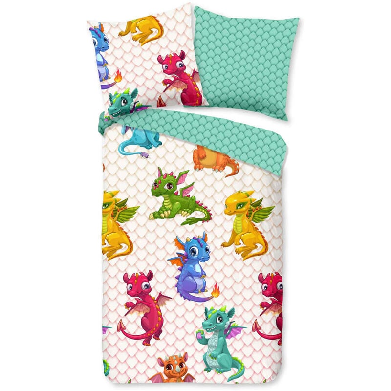 Funda de edredón infantil DRAGONS 135x200 cm multicolor - Multicolor - Good Morning 
Funda de edredón infantil DRAGONS 135x200 cm multicolor - Multicolor - Good Morning