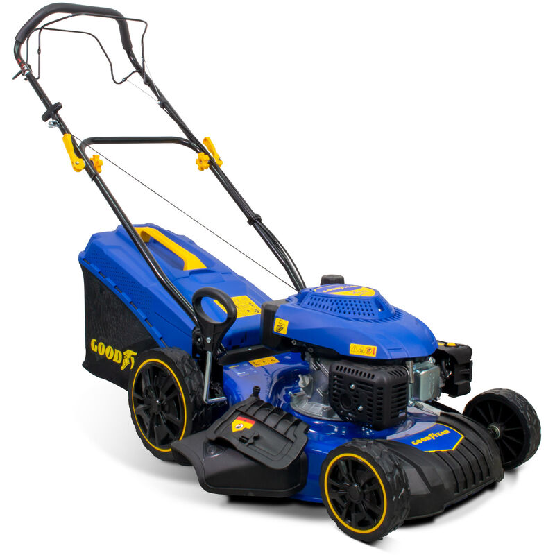 Goodyear - Cortacesped gasolina autopropulsado 3600W ancho de corte 46 cm bolsa 55 litros
Goodyear - Cortacesped gasolina autopropulsado 3600W ancho de corte 46 cm bolsa 55 litros