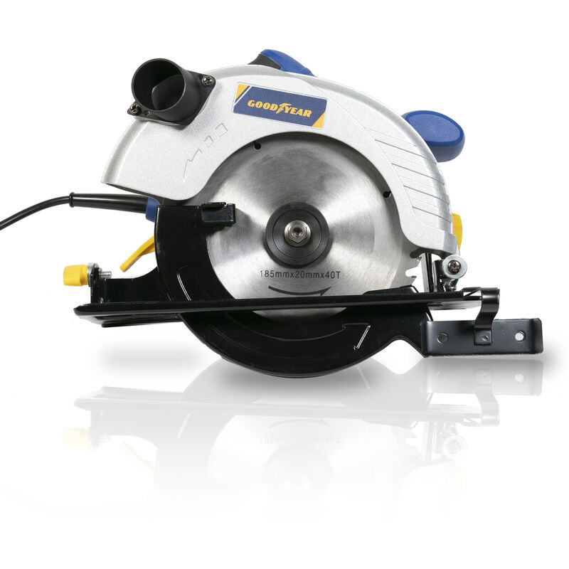 Sierra circular metales 1200W 220V Régimen de velocidad 5000rpm. Longitud de hoja 185 mm con corte 65 mm (90º) o 43 mm (45º) GOODYEAR
Sierra circular metales 1200W 220V Régimen de velocidad 5000rpm. Longitud de hoja 185 mm con corte 65 mm (90º) o 43 mm (45º) GOODYEAR