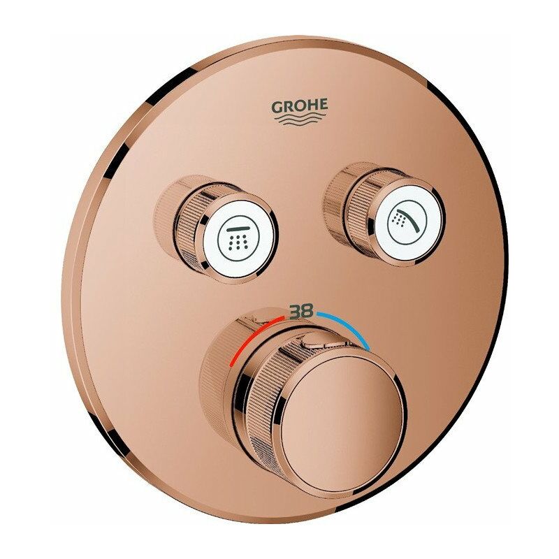 Grohtherm SmartControl 29119 FMS termostato redondo 2 ASV oro rosa brillante - Grohe
Grohtherm SmartControl 29119 FMS termostato redondo 2 ASV oro rosa brillante - Grohe