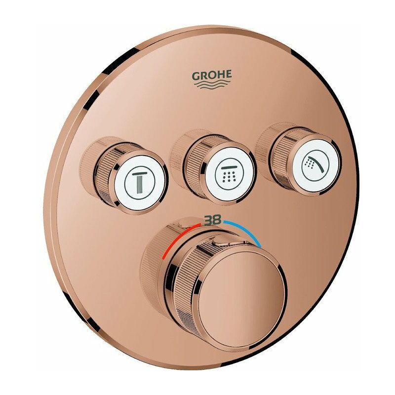 Grohtherm SmartControl 29121 FMS termostato redondo 3 ASV oro rosa brillante - Grohe
Grohtherm SmartControl 29121 FMS termostato redondo 3 ASV oro rosa brillante - Grohe