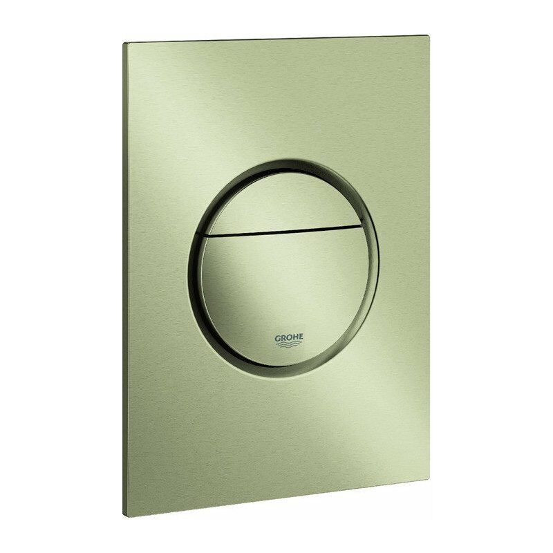 GROHE Nova Cosmopolitan S 37601 2-M./Start&Stopp placa de actuador de inodoro níquel cepillado
GROHE Nova Cosmopolitan S 37601 2-M./Start&Stopp placa de actuador de inodoro níquel cepillado