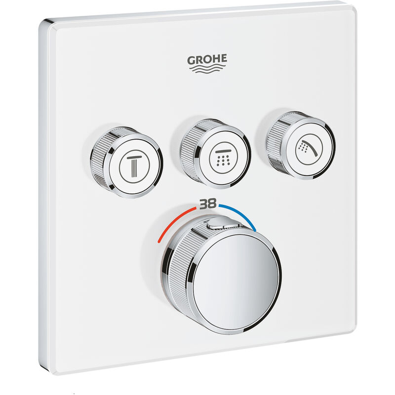 Termostato Grohtherm SmartControl con tres válvulas de cierre, pared de color rosa luna blanco - 29157LS0 - Grohe
Termostato Grohtherm SmartControl con tres válvulas de cierre, pared de color rosa luna blanco - 29157LS0 - Grohe