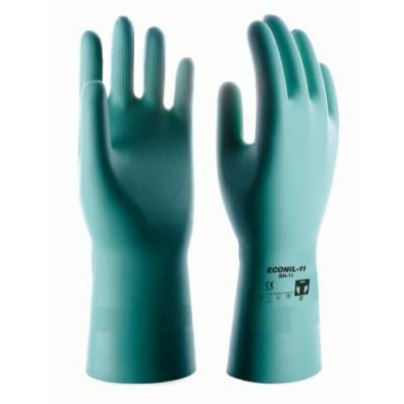 guante nitrilo satinado econil 11 sulfatar-quimico cat2 t-9 bn11 - Mibricotienda