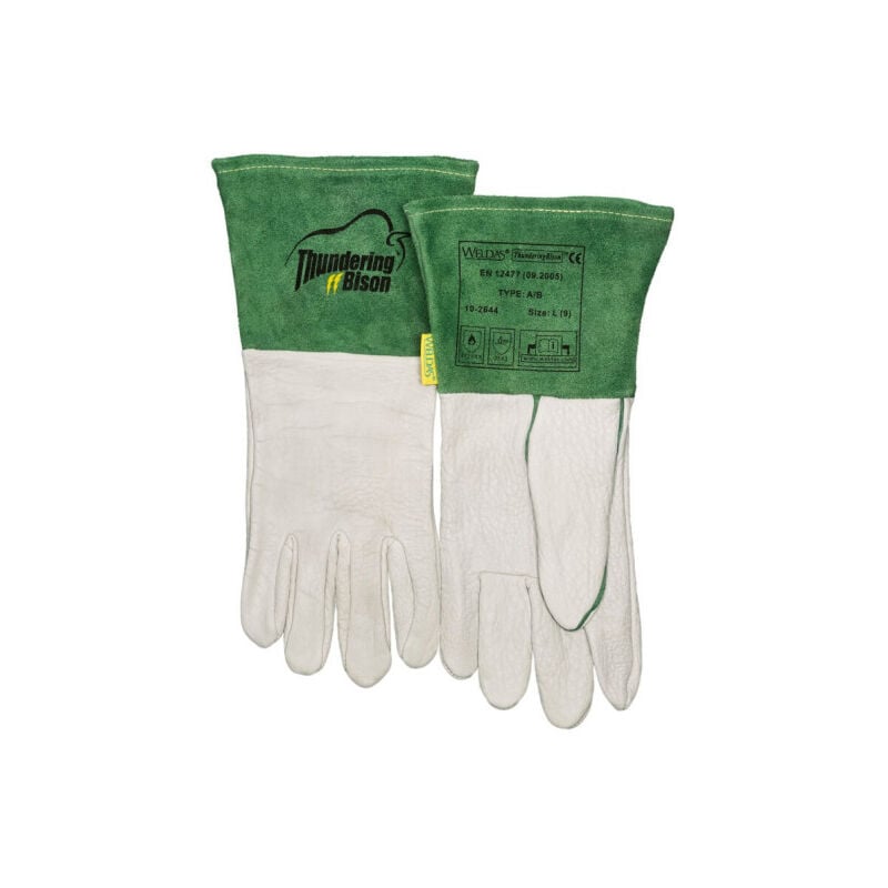 Guante en cuero flor bisontes con puño en cuero serraje TIG ThunderingBison | XL - Weldas
Guante en cuero flor bisontes con puño en cuero serraje TIG ThunderingBison | XL - Weldas
