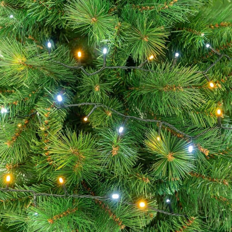 Guirnalda de Navidad de 8 funciones con 300 luces para interior y exterior de led blanca de 1495 cm
Guirnalda de Navidad de 8 funciones con 300 luces para interior y exterior de led blanca de 1495 cm