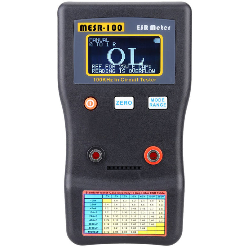 Handheld Digital Capacitance Meter Capacitor W Lcd Backlight Dm L