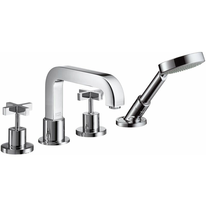 Hansgrohe Axor Citterio 4 agujeros en el borde de la bañera con asas en forma de cruz, color: cromado - 39445000
Hansgrohe Axor Citterio 4 agujeros en el borde de la bañera con asas en forma de cruz, color: cromado - 39445000