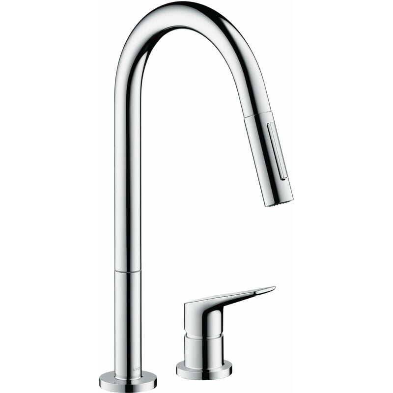 Axor Citterio M DN 15 Mezclador de cocina monomando de 2 agujeros 220 con pulverizador extraíble, color: cromado - 34822000 - Hansgrohe
Axor Citterio M DN 15 Mezclador de cocina monomando de 2 agujeros 220 con pulverizador extraíble, color: cromado - 34822000 - Hansgrohe