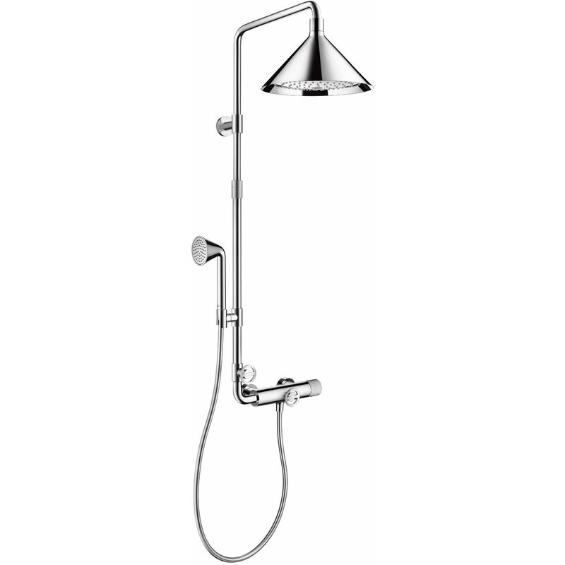Hansgrohe Axor Starck ShowerSolutions Tubo de ducha con termostato y rociador de 2 chorros diseñado por Front, color: cromado - 26020000
Hansgrohe Axor Starck ShowerSolutions Tubo de ducha con termostato y rociador de 2 chorros diseñado por Front, color: cromado - 26020000