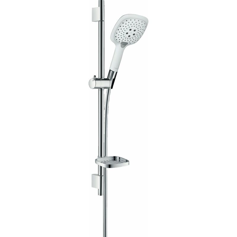Hansgrohe Raindance Select 150 3jet con barra de ducha de 65 cm y jabonera, 27856, color: Cromado / Blanco - 27856400
Hansgrohe Raindance Select 150 3jet con barra de ducha de 65 cm y jabonera, 27856, color: Cromado / Blanco - 27856400