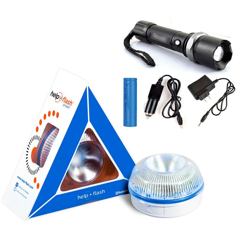 HELP FLASH - luz de emergencia AUTÓNOMA, señal v16 de preseñalización de peligro y linterna, homologada, normativa DGT, V16, con base imantada,
HELP FLASH - luz de emergencia AUTÓNOMA, señal v16 de preseñalización de peligro y linterna, homologada, normativa DGT, V16, con base imantada,
