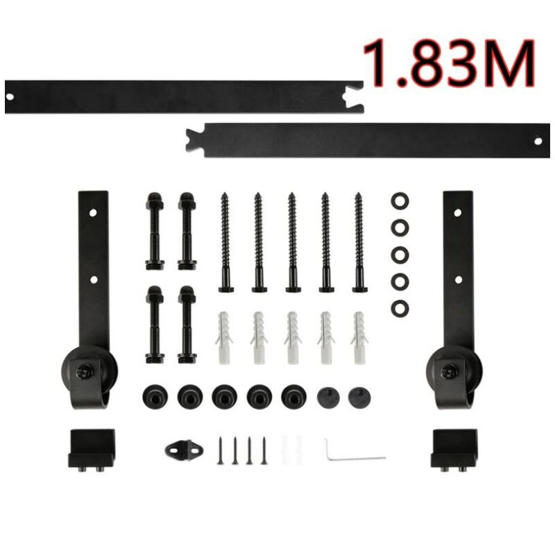 Jeobest - Herraje para puerta corredera Sistema de puerta corredera Carril de rodadura 1,83 m - Noir
Jeobest - Herraje para puerta corredera Sistema de puerta corredera Carril de rodadura 1,83 m - Noir