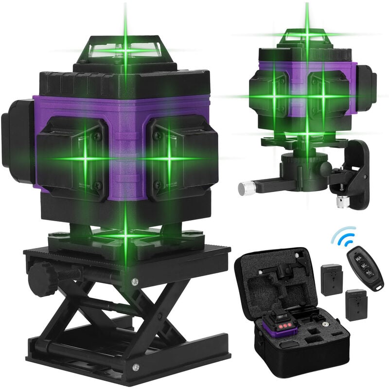 Happyshopping - Herramienta multifuncional de nivel laser de 16 lineas, lineas horizontales verticales, con funcion de autonivelacion de 3 °
Happyshopping - Herramienta multifuncional de nivel laser de 16 lineas, lineas horizontales verticales, con funcion de autonivelacion de 3 °