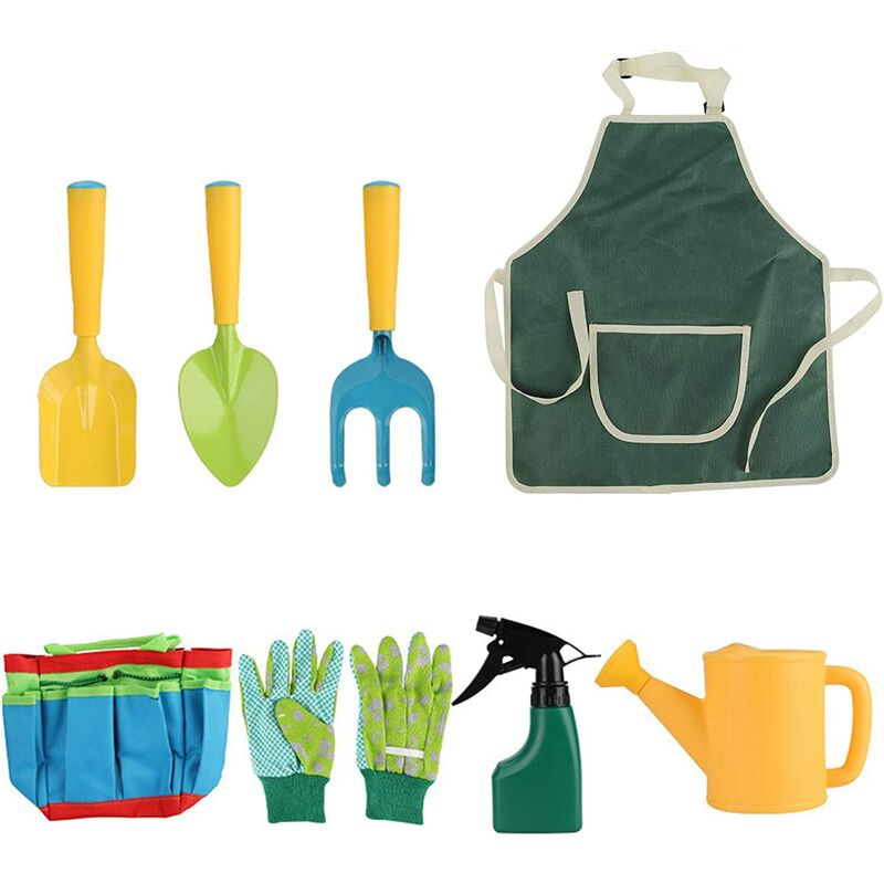 Herramientas de jardín para niños, juguetes de jardín para niños con regadera, guantes, rastrillo, pala, juego de herramientas de jardín para niños
Herramientas de jardín para niños, juguetes de jardín para niños con regadera, guantes, rastrillo, pala, juego de herramientas de jardín para niños