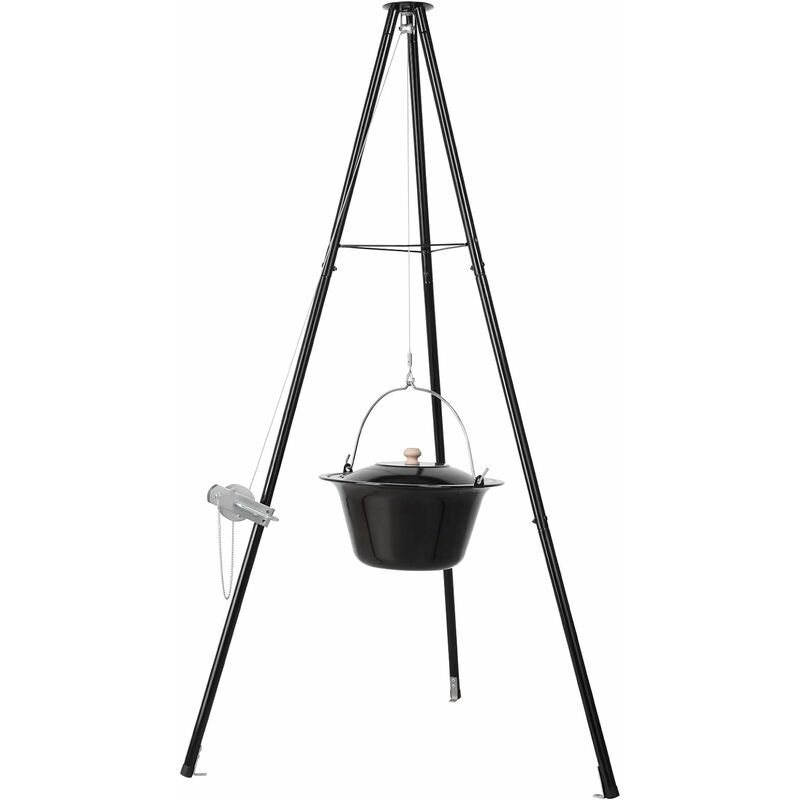 Hervidor de Gulasch Ungarischer con Trípode, 10L, Cadena Ajustable en Altura, Esmaltado, Resistente a los Arañazos, Insípido, Apto para Acampar al
Hervidor de Gulasch Ungarischer con Trípode, 10L, Cadena Ajustable en Altura, Esmaltado, Resistente a los Arañazos, Insípido, Apto para Acampar al